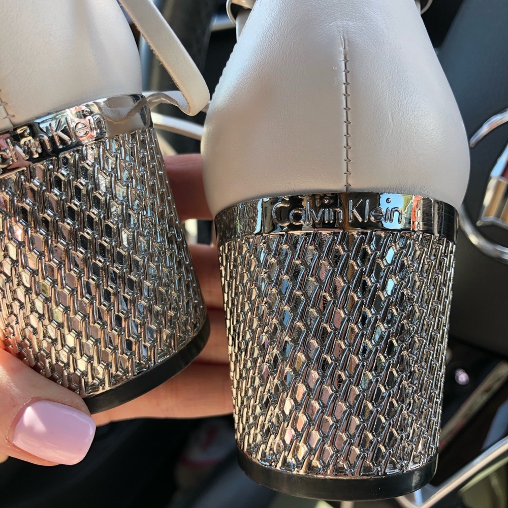 Calvin Klein lace up heel